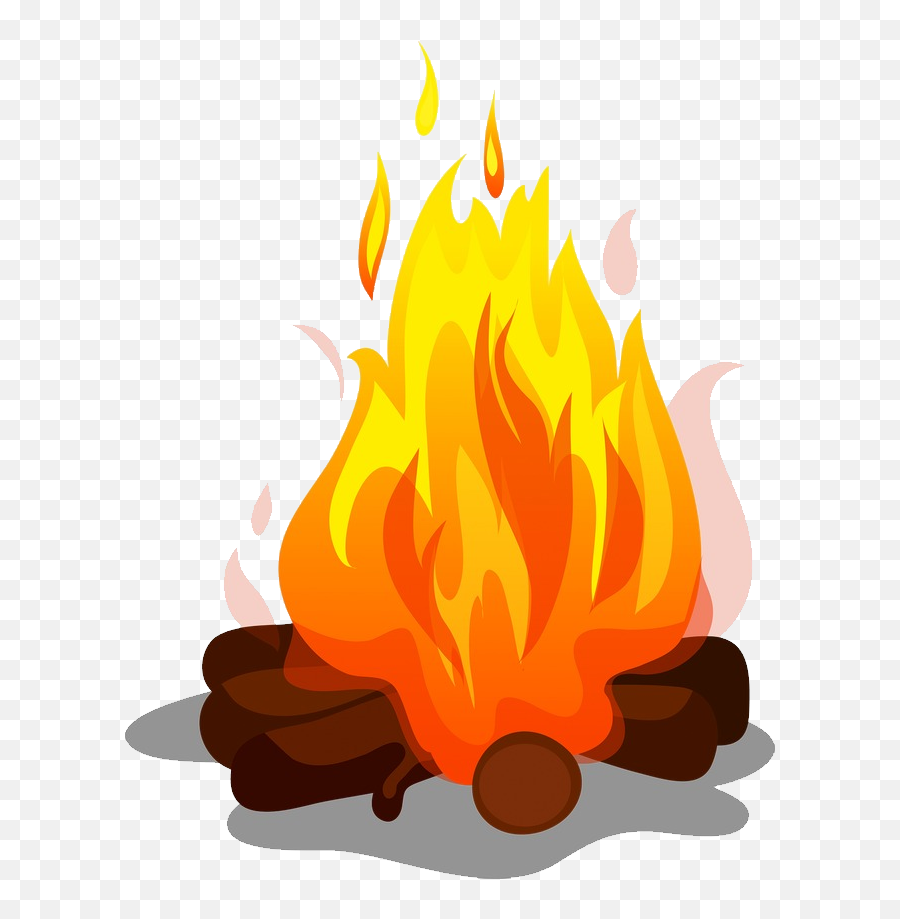 Campfire Clipart Transparent Background - Transparent Background Bonfire Clipart Png,Campfire Transparent Background