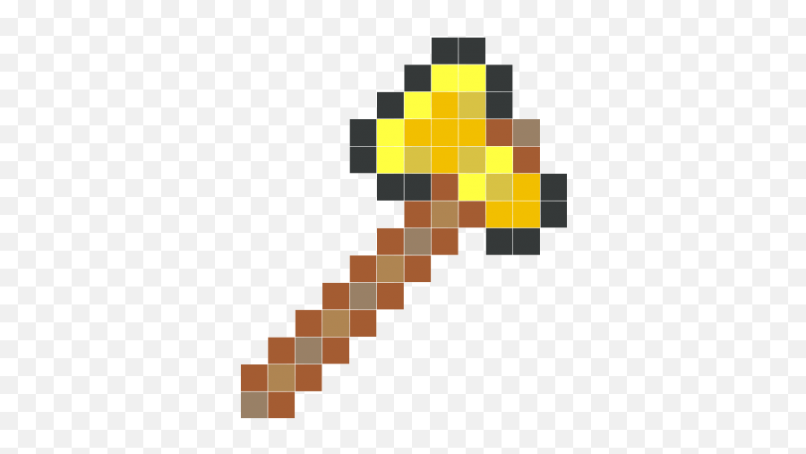 Download Minecraft Sword Coloring Pages Gold Axe - Minecraft Iron Axe Png,Minecraft Pickaxe Png