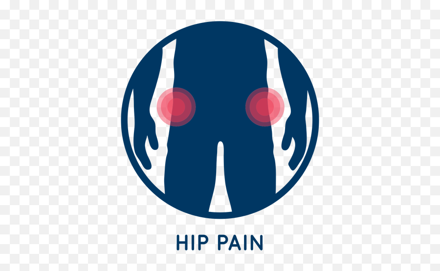 Hip Pain Icon - Circle Png,Pain Transparent
