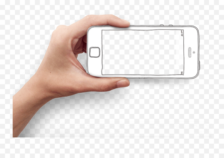 Phone Iphone Hand Png Freetoedit - Mobile Phone,Phone In Hand Png