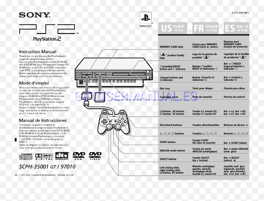 Playstation 2 Scph - Manual De Un Playstation 2 Png,Playstation 2 Logo