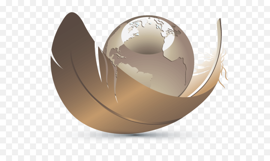 Design Free Logo 3d Earth And Leaf Templates - 3 D Logo Leaf Png,Gold Globe Png