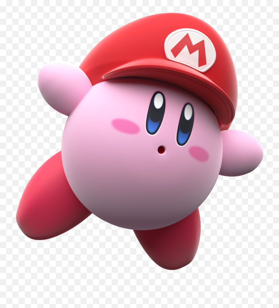 Kirby Png Transparent Images - Kirby With Mario Hat,Kirby Transparent Background