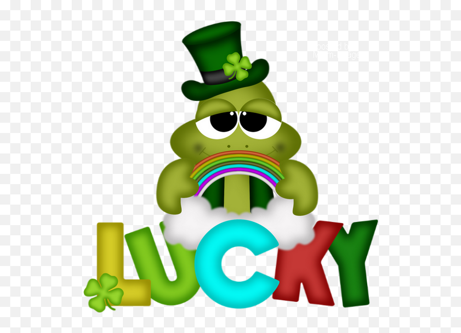 Tube St Patrick Grenouille Png - Lucky Frog Clipart Clip Art,Frog Clipart Png