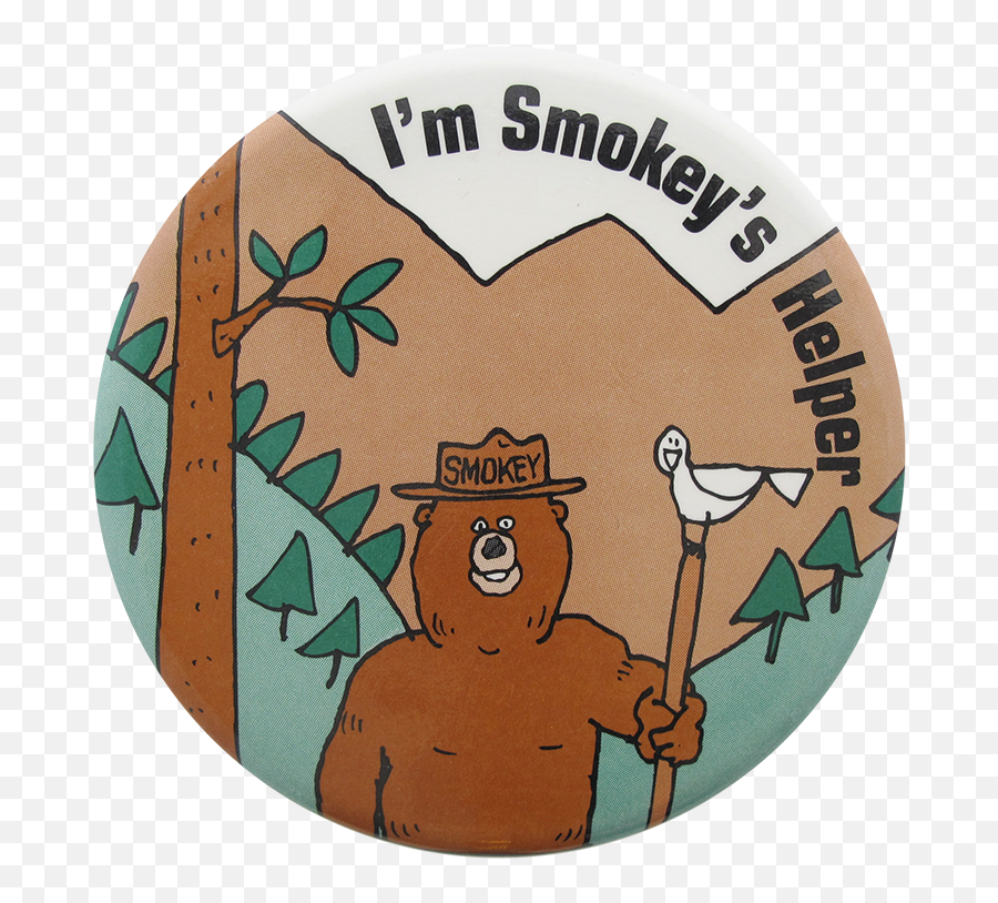 Smokey The Bear Pin - Cartoon Png,Smokey Png