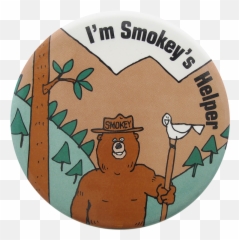 Smokey The Bear Pin - Cartoon Png,Smokey Png