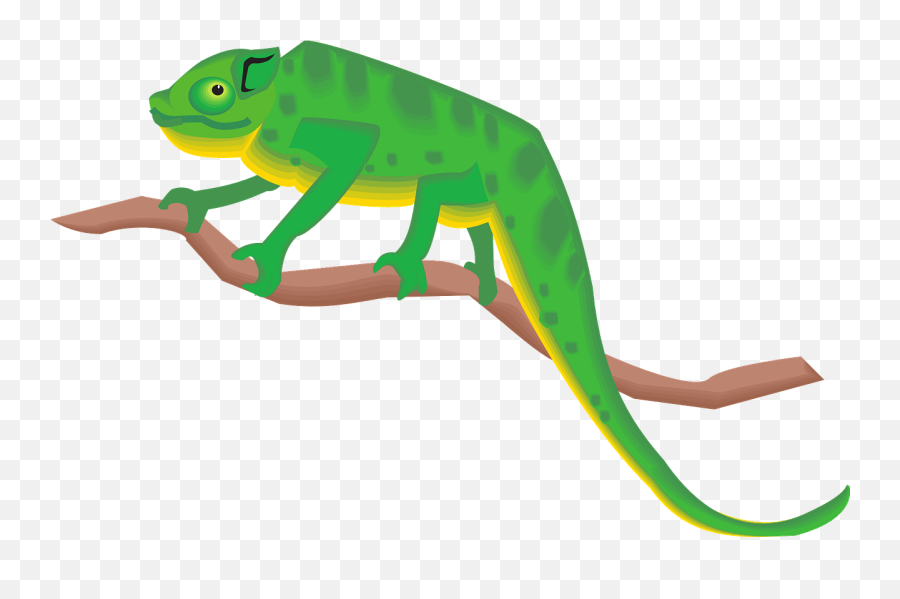 Green Chameleon Standing Png Image - Chameleon Clipart Png,Chameleon Png
