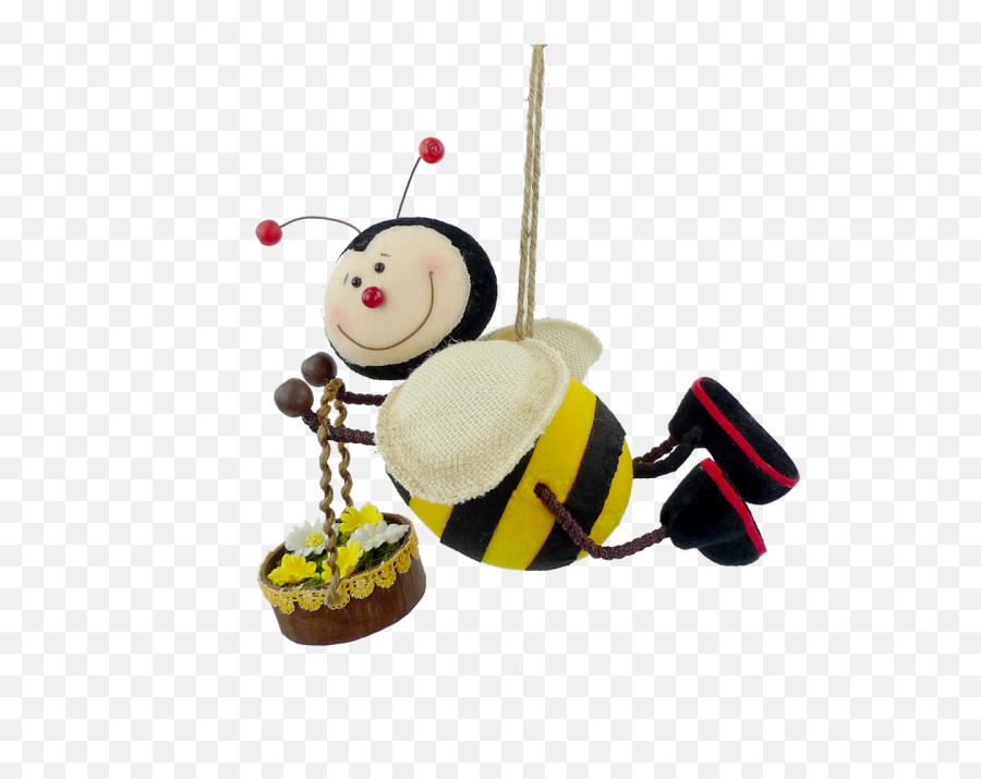 Flying Bee With Basket - Honeybee Png,Cute Bee Png