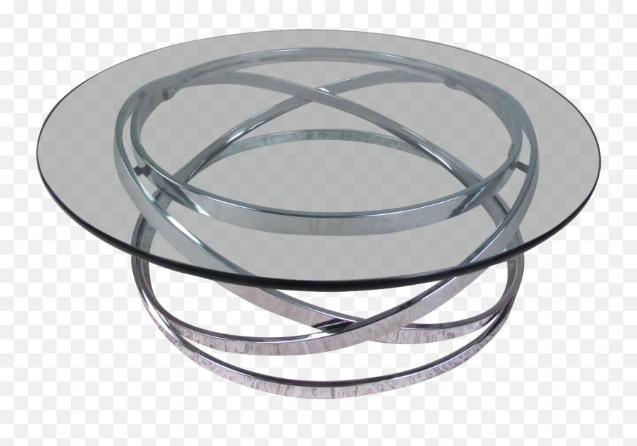 Contemporary Four - Ring Chrome Coffee Table Bangle Png,Coffee Ring Png