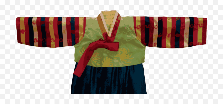 Download Hd Hanbok South Korea Saekdongot Dress Koreans - Satin Png,South Korea Png