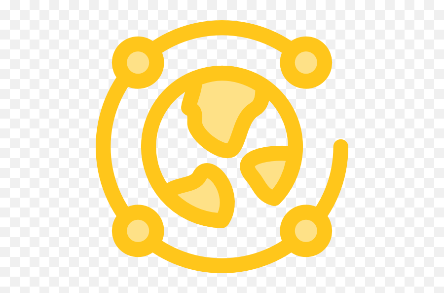 Networking Worldwide Planet Earth Seo And Web Icon - Web Icon Yellow Png,World Wide Web Icon Png