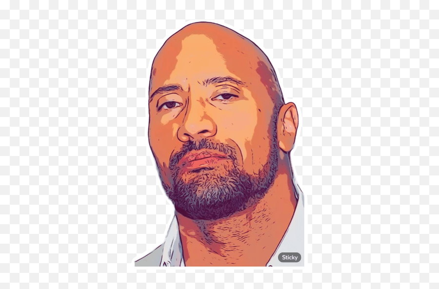 Dwayne Johnsonu201d Stickers Set For Telegram - Man Png,Dwayne Johnson Transparent