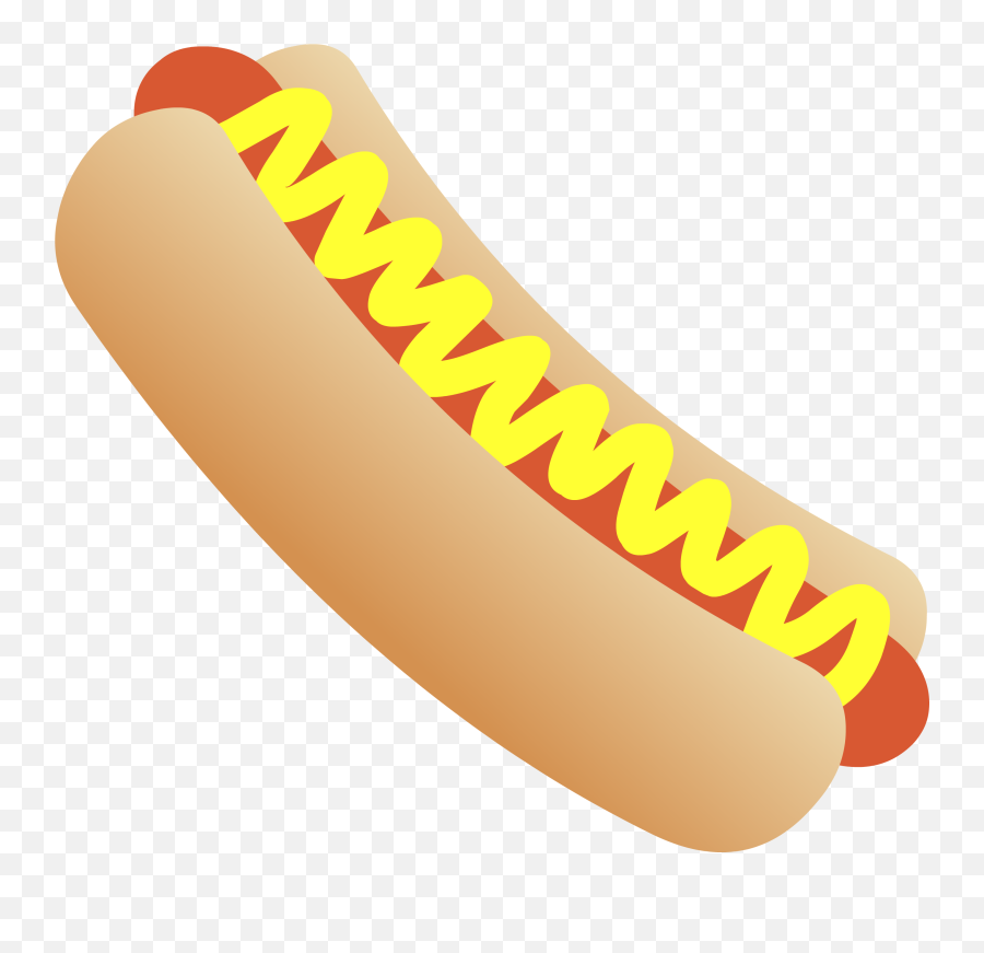 Hot Dog Hotdog Vector Clipart - Clipartingcom 4th Of July Food Clipart Png,Hot Dog Transparent Background