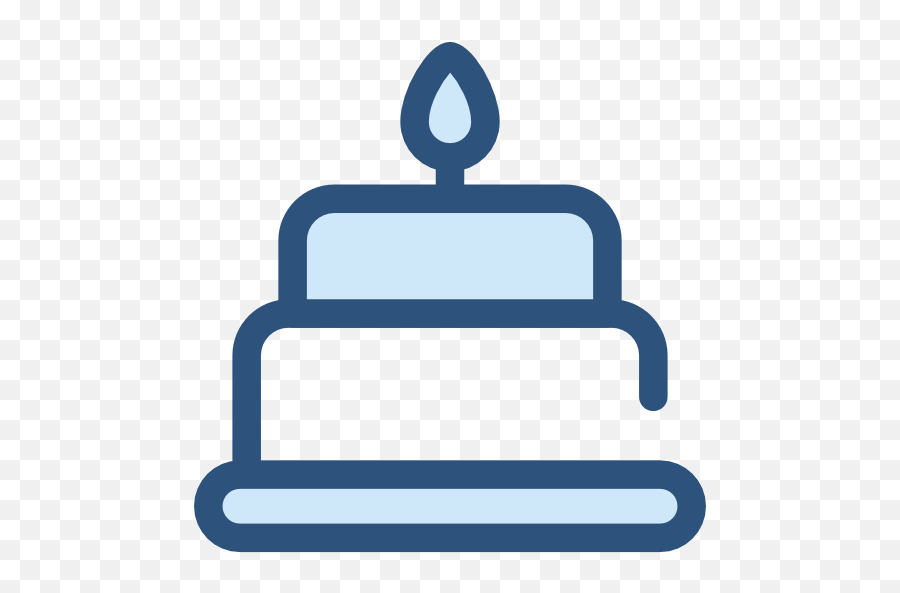 Food And Restaurant Birthday Party Cake - Blue Birthday Cake Icon Png,Birthday Cake Icon Png