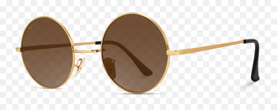Ethel Retro Round Sunglasses - Hippie Sunglasses Wearme Pro Bronze Png,Round Sunglasses Png