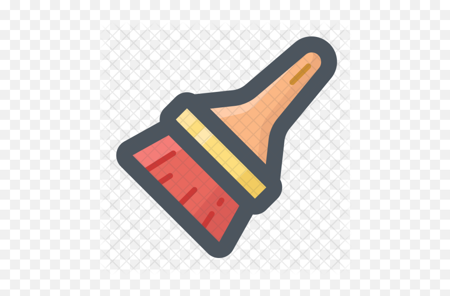 Paintbrush Icon Of Colored Outline - Illustration Png,Paintbrush Logo
