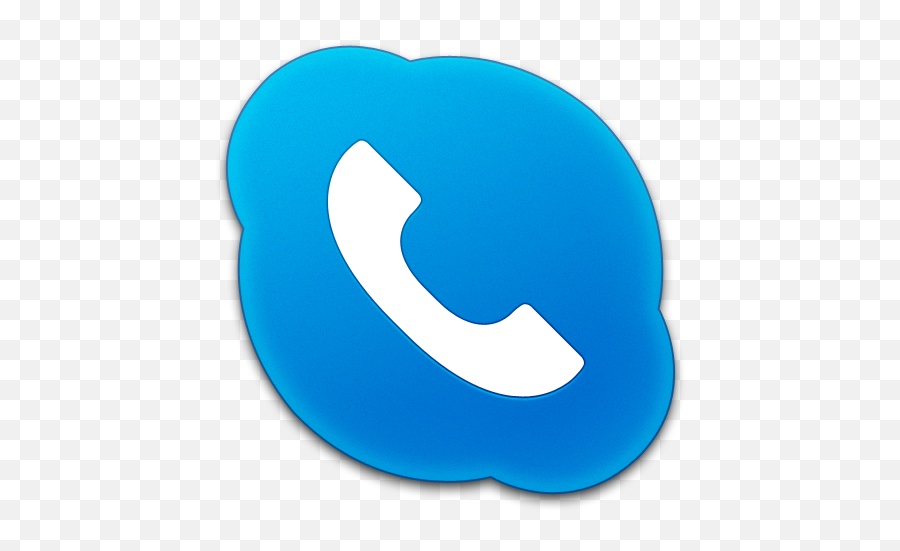 Skype Phone Blue Icon - Icon Skype Call Png,Blue Phone Png