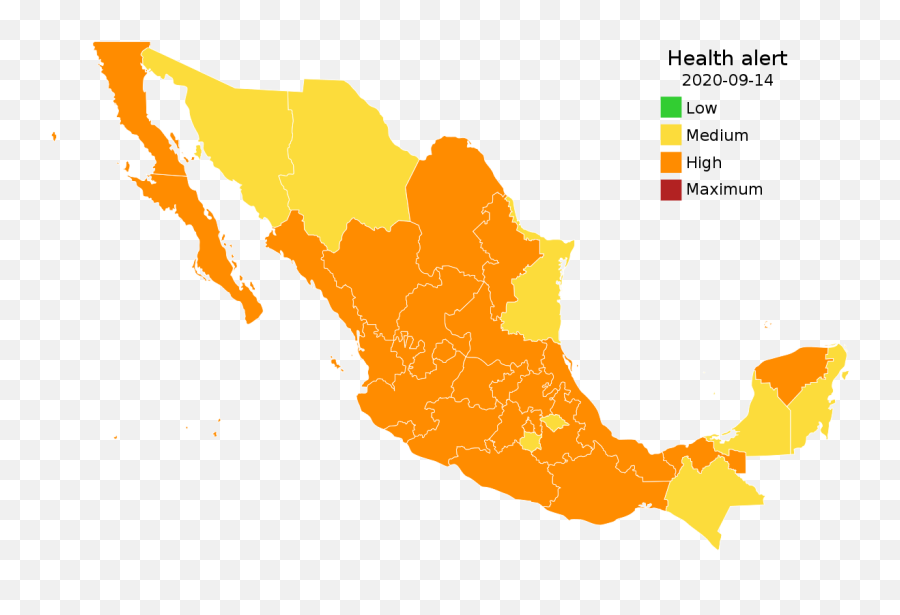 Filecovid - 19 Outbreak In Mexico Traffic Lightsvg Wikipedia Resultados Elecciones 2018 Mexico Png,Red Light Png