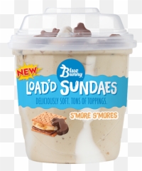 Loadu0027d Sundaes Su0027more Su0027mores - Blue Bunny Blue Bunny Sundae Calories Png,Smores Png