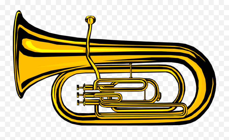 Vector Illustration Of Tuba Large Brass - Instrument That Are In Low Pitch Png,Tuba Png