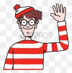 Wally Waving Goodbye Clipart Png - Waldo,Goodbye Png