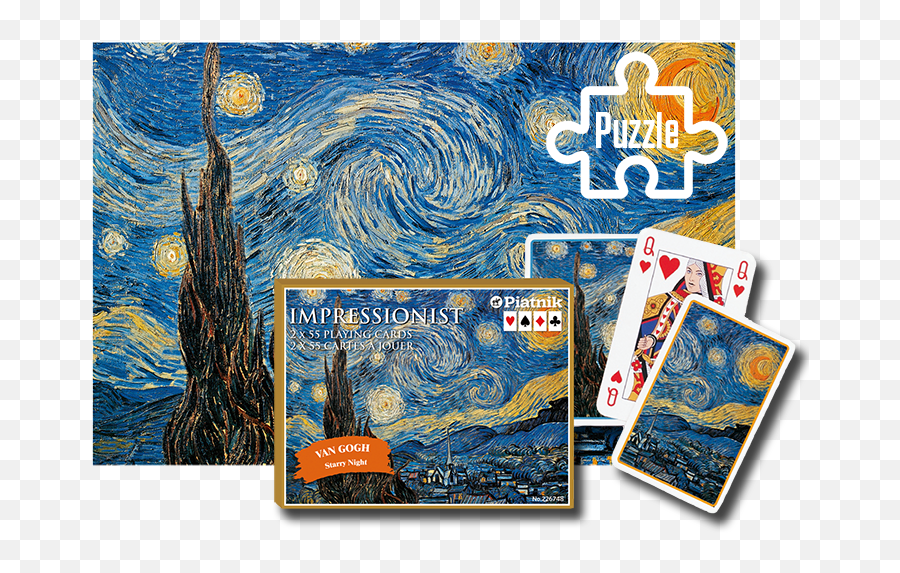 Starry Night Puzzle And Card Bundle - Van Gogh Starry Night Star Wars Png,Starry Night Png