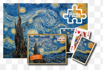 Starry Night Puzzle And Card Bundle - Van Gogh Starry Night Star Wars Png,Starry Night Png