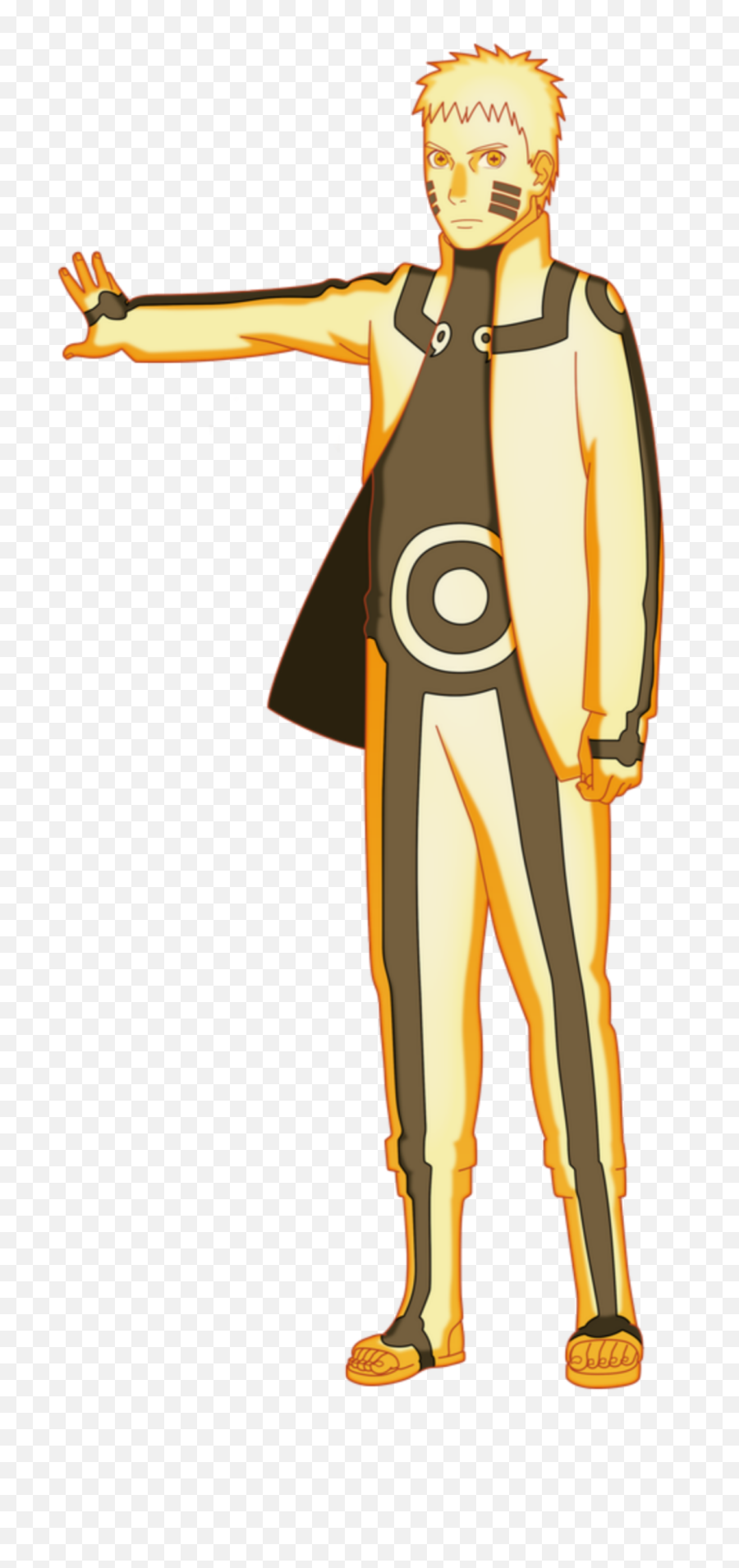 Naruto Uzumaki Kurama Kyubi Chakra Mode - Dragon Ball Power Levels Png,Naruto Hokage Png