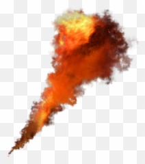 Download Fireball Flame Png Image - With Smoke