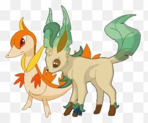 Rush The Orange Servine U0026 Xana Feisty Leafeon Laverre Ace - Grovyle Y Lóve png