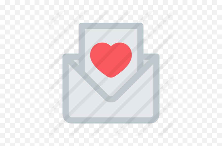 Open Envelope - Free Valentines Day Icons Horizontal Png,Open Envelope Png