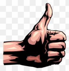 Hand Gestures Thumbs Up Okay Sign - Vector Image Language png