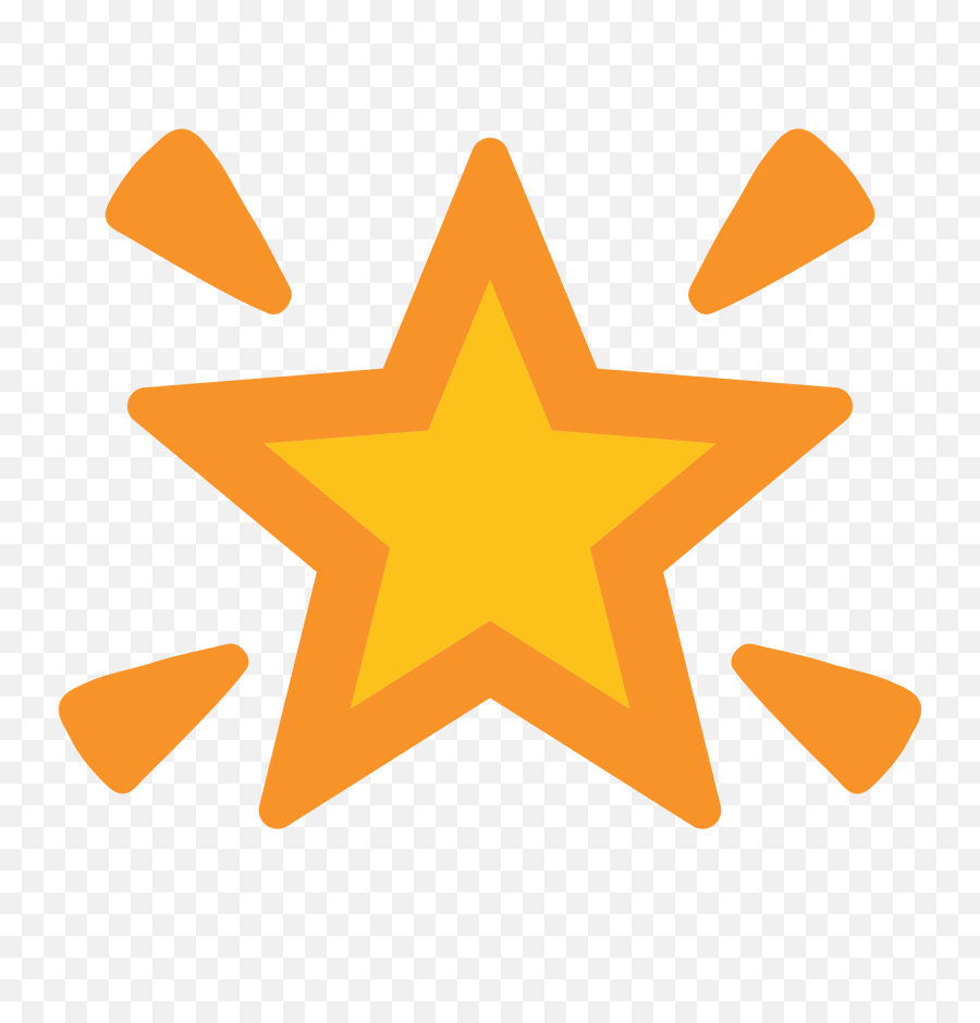 Glow Vector Shiny Star - Transparent Background Star Emoji Android Star Emoji Png,Star Transparent Background