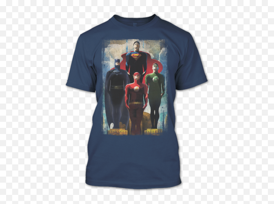 The Four Of Superheroes Batman Vs Superman And Flash T Shirt - Shopify Png,Batman V Superman Logo Png