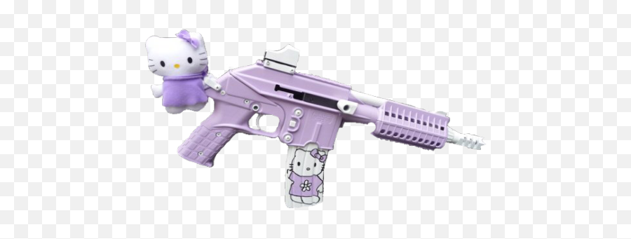 Handgun Vaporwave Transparent Png - Hello Kitty Gun Transparent,Transparent Gun Image