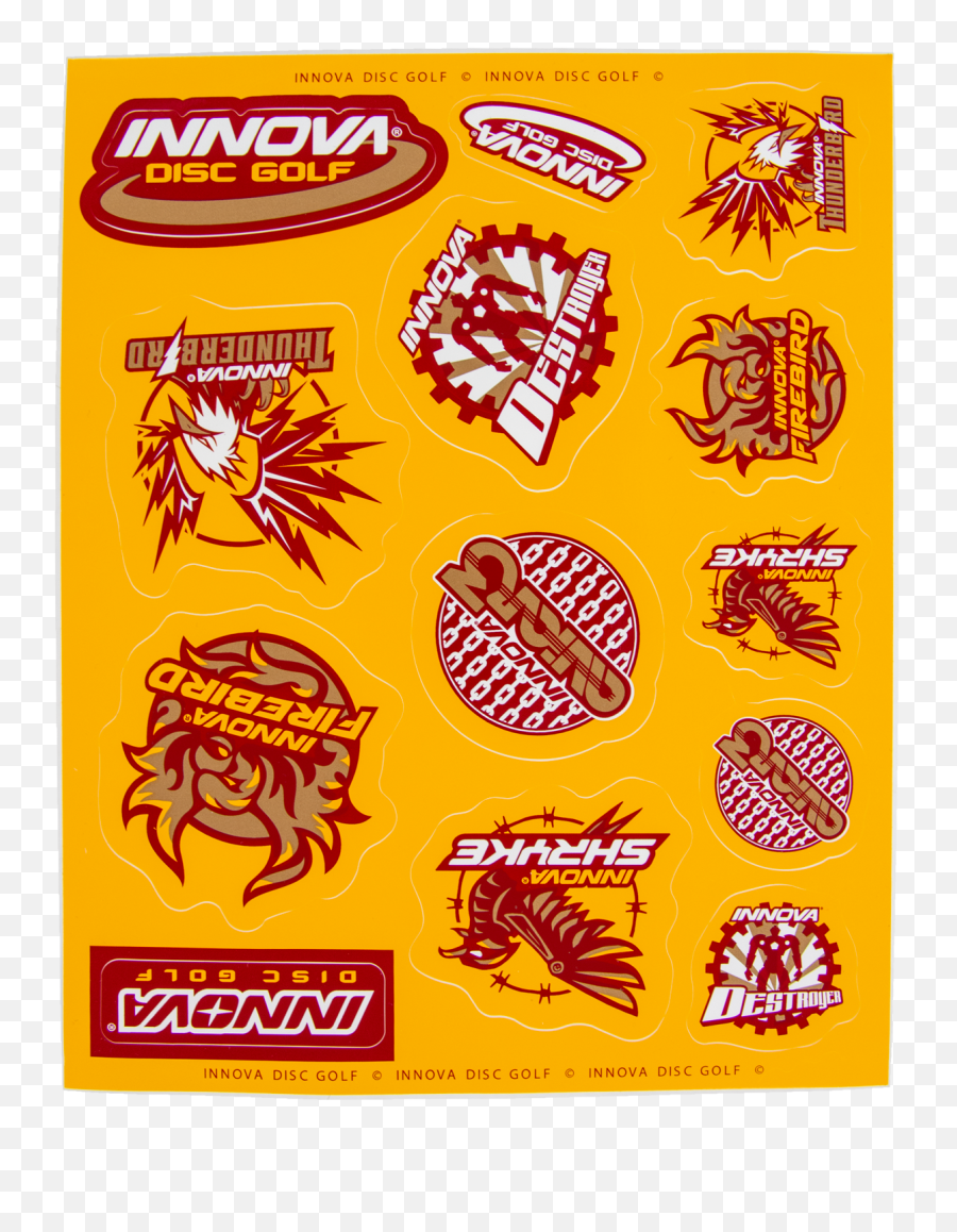 Innova Icon Sticker Sheet Disc Golf Accessories - Innova Disc Golf Png,Season 3 Silver Icon