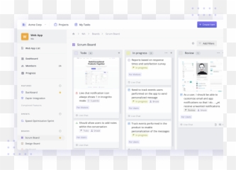 Free Scrum Board Tool For Software Teams Zepel - Vertical png