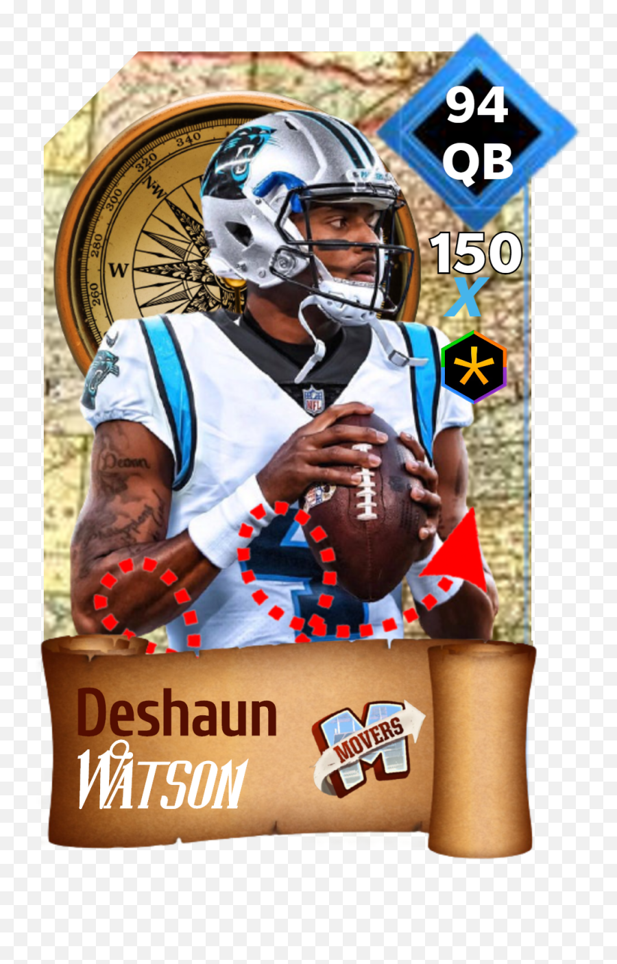 Deshaun Watson Movers Concept Maddenmobileforums - Face Mask Png,Receiver Icon Madden 16