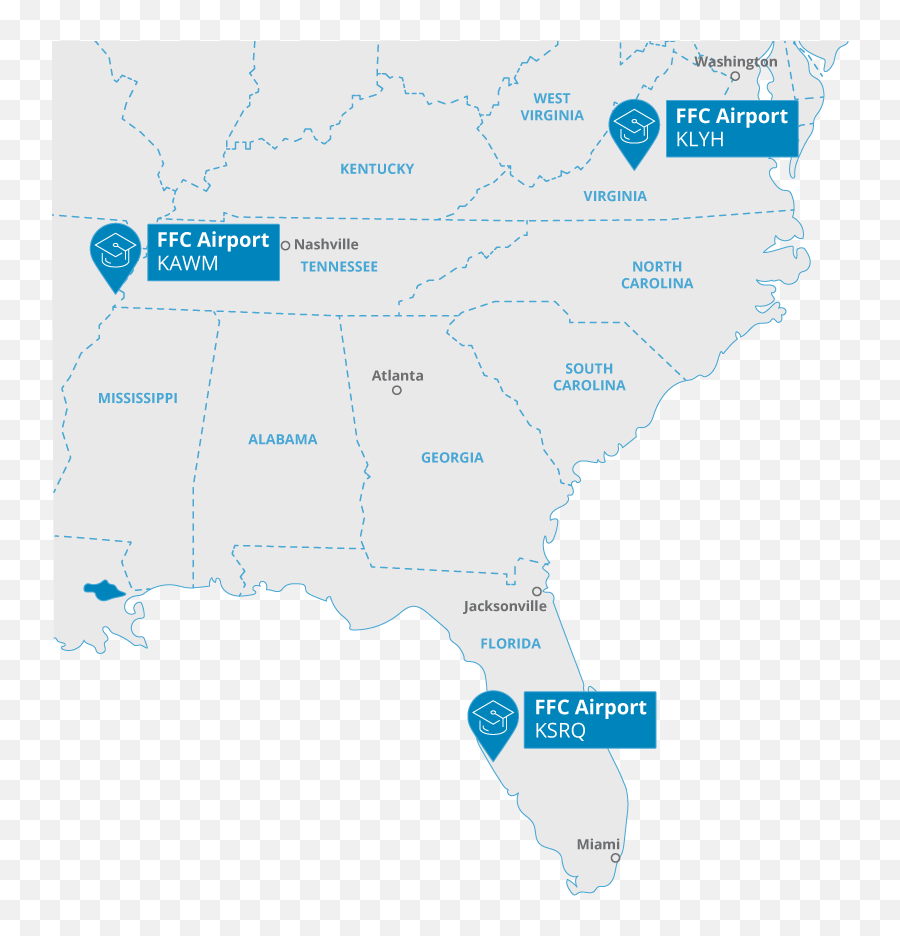 Florida Flight Center Map - Atlas Png,Florida Map Png