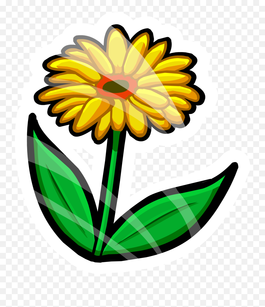 Download Spring Flower Pin Icon - Flor Club Penguin Full Flor Primaveral Png,Pin Icon