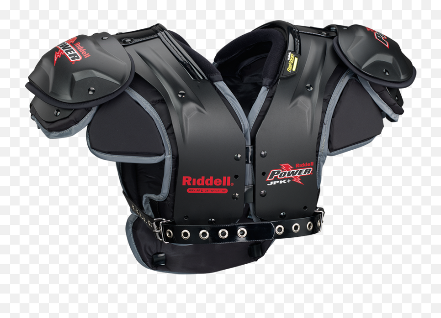 Riddell Power Jpk Junior Varsity Football Shoulder Pads Blackred X - Small Riddell Power Shoulder Pads Png,Red X Over Charging Icon
