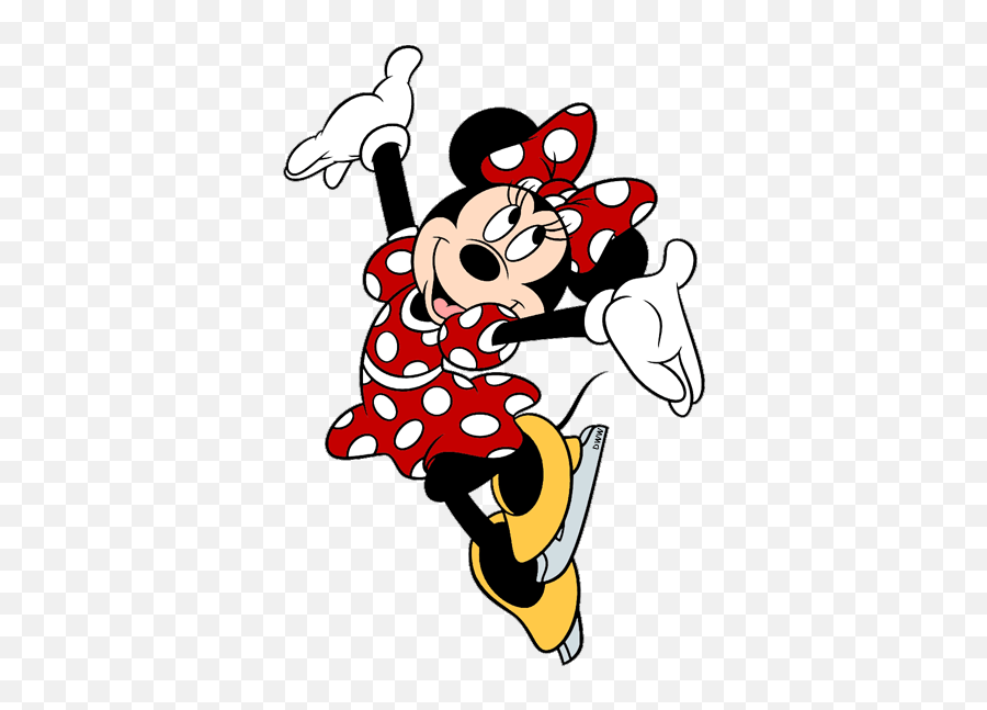 Minnie Mouse Heart Transparent Clipart Kid 3 - Clipartingcom Disney Characters Ice Skating Png,Minnie Mouse Transparent