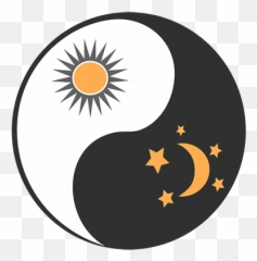 Yin U0026 Yang Classes - Sun And Moon Clipart png