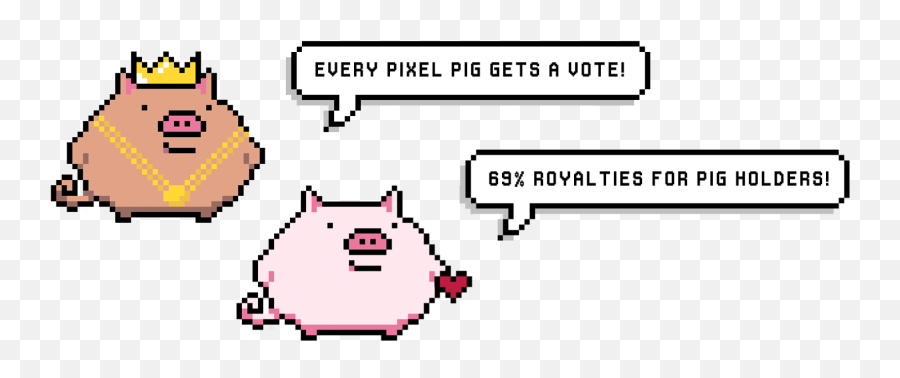 Pixel Pigs Nft - Dot Png,Flying Pig Icon