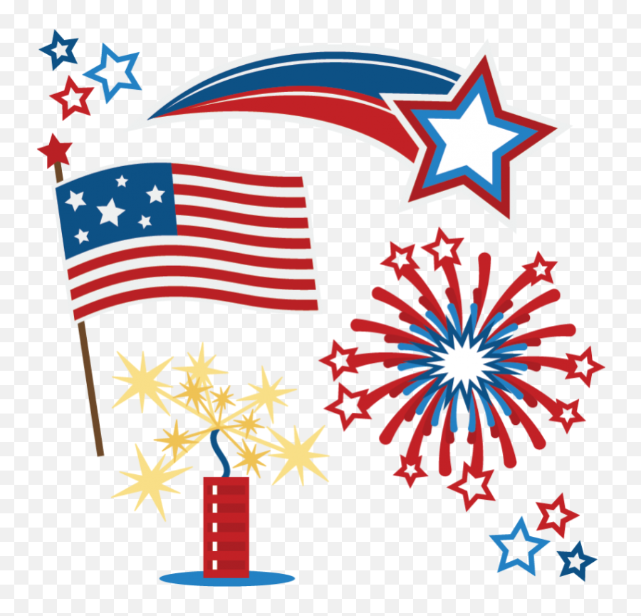 Library Of Usa 4th July Rocket Jpg Transparent Png Files - 4th Of July Border,Rocket Clipart Png