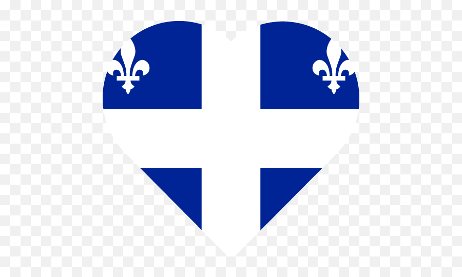 Vector Country Flag Of Quebec - Heart Vector World Flags Boycott Quebec Png,Qc Icon
