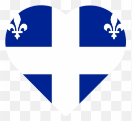 Vector Country Flag Of Quebec - Heart World Flags Boycott png