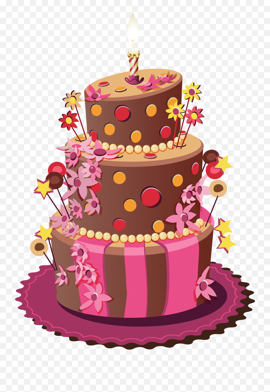Clipart Spring Cake - Birthday Cake Png File,Cake Clipart Png
