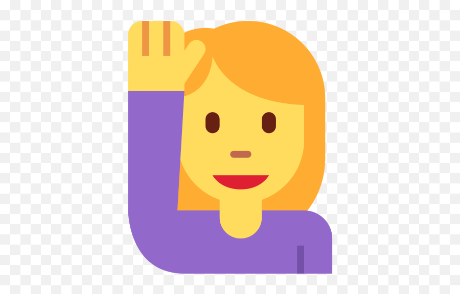 Hand Up Emoji Meaning With Pictures From A To Z - Discord Girl Emoji Png,Raise Your Hand Icon