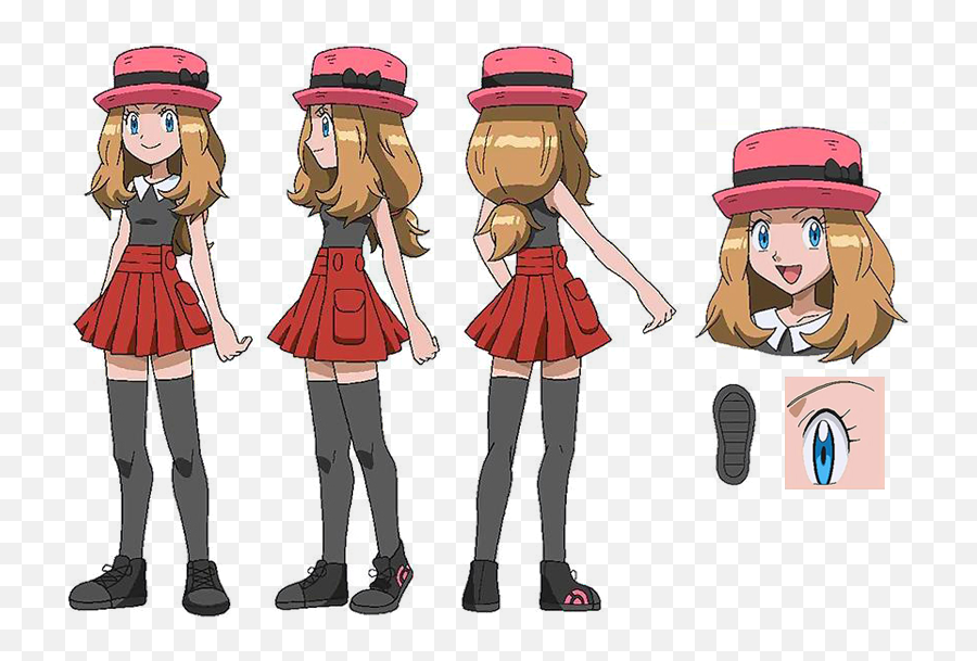 Download Hd Pokemon Serena Short Hair Png Transparent - Short Hair Serena Pokemon,Short Hair Png